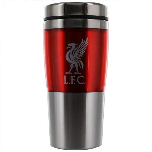 Taylors Football Souvenirs Liverpool Metal Thermobecher - Silber/Rot