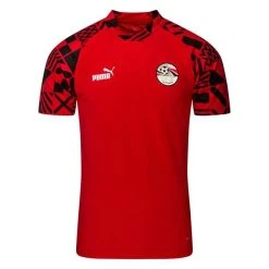 Puma Ägypten Training T-Shirt Pre Match - Tango Rot/Schwarz