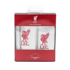 Taylors Football Souvenirs Liverpool 3er-Pack Taschentücher - Weiß
