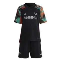 Adidas Mini-Kit Messi - Schwarz/Türkis Kinder