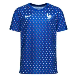 Nike Frankreich Training T-Shirt Dri-FIT Pre Match - Blau/Weiß Kinder