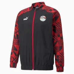 Puma Ägypten Jacke Pre Match - Schwarz/Tango Rot