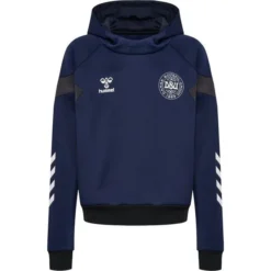 Hummel Dänemark Hoodie Travel - Navy/Grau/Weiß Kinder