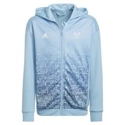 Adidas Hoodie Messi Full Zip - Blau/Weiß Kinder