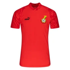 Puma Ghana Training T-Shirt Pre Match 2022/23 - Rot/Schwarz
