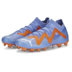 PUMA Future Match FG/AG Supercharge - Blau/Weiß/Orange Damen
