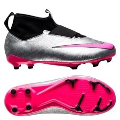 Nike Air Zoom Mercurial Superfly 9 Academy MG XXV - Silber/Pink/Schwarz/Neon Kinder