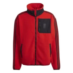 ADIDAS Belgien Jacke Fleece Lifestyler - Rot/Schwarz