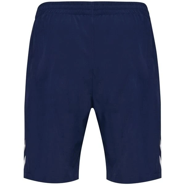 Hummel Dänemark Trainingsshorts Travel Woven - Navy/Weiß Kinder – Bild 4