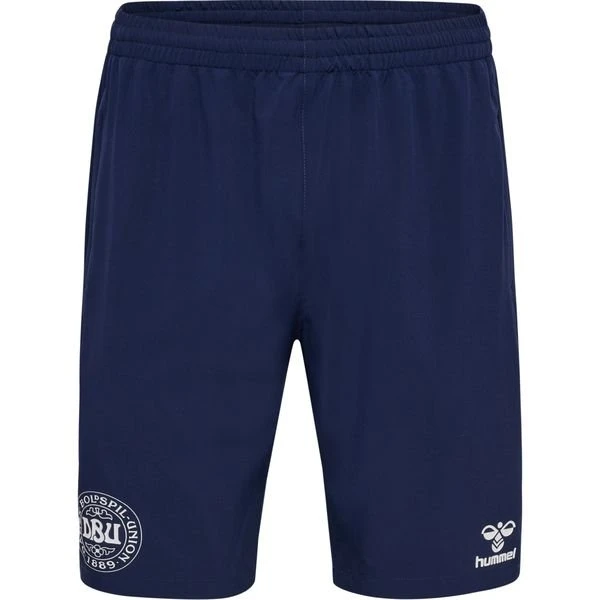 Hummel Dänemark Trainingsshorts Travel Woven - Navy/Weiß Kinder