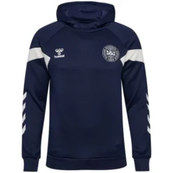 Hummel Dänemark Hoodie Travel - Navy/Weiß