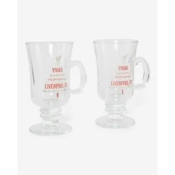 Liverpool FC Liverpool Irish Coffee Glasses 2-er Pack - Grau/Rot
