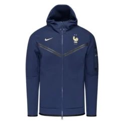 Nike Frankreich Hoodie NSW Tech Fleece FZ - Navy/Gold