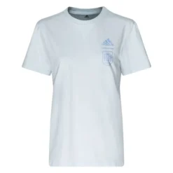 ADIDAS Spanien T-Shirt Travel Frauen EM 2022 - Sky Tint/Shock Cyan/navy Blau Damen