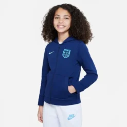 Nike England Hoodie NSW Club FZ - Blau/Blau Kinder
