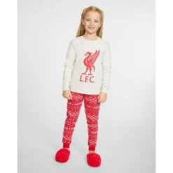Liverpool FC Liverpool Pyjamas Liverbird - Weiß/Rot Kinder