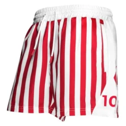 Hummel Dänemark Badehose Fan - Tango Rot/Weiß