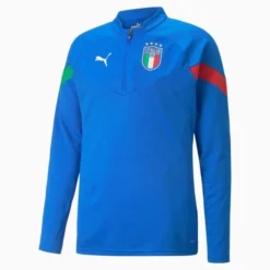 Puma Italien Trainingsshirt 1/4 Reißverschluss - Ultra Blue/Weiß